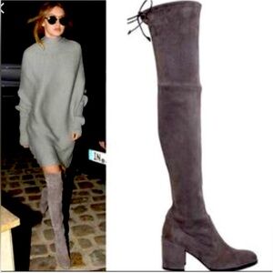 Stuart Weitzman TIELAND  Slate Suede M8.5